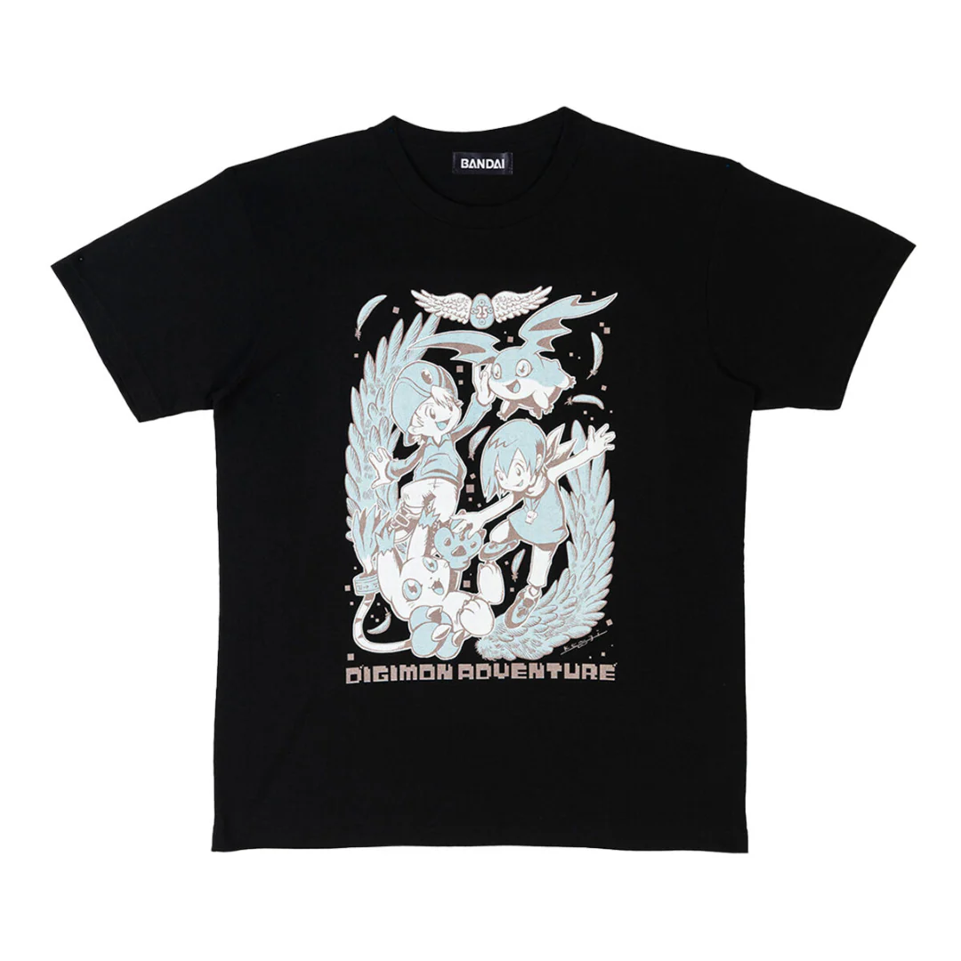 Digimon Adventure 25th Anniversary T-shirt (Takeru & Patamon & Hikari & Tailmon [PRE-ORDER] (RELEASES SEP-OCT24) - Image 2