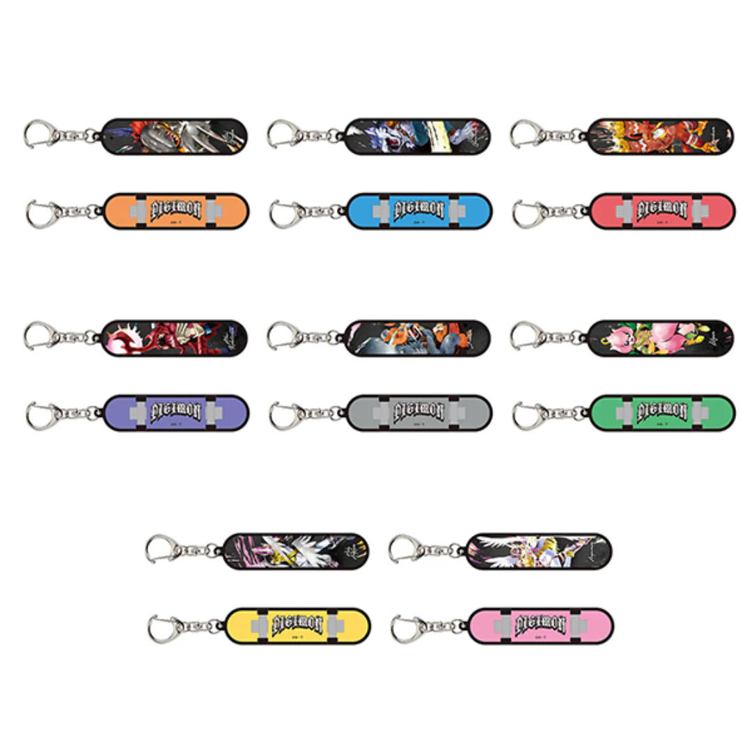 Digimon - Digimon Adventure Anibirth Collab - Skateboard Street Keychain Blind Box [INSTOCK]