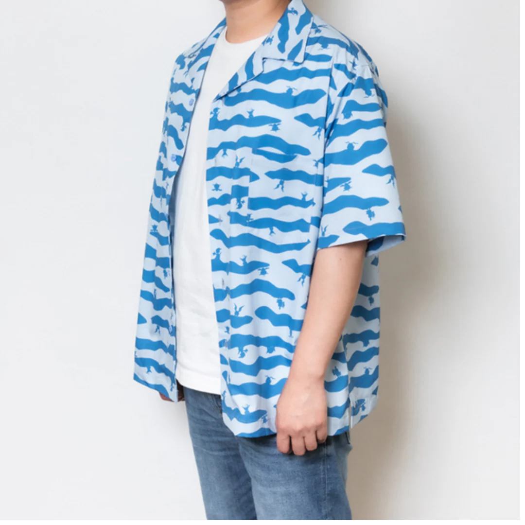 Digimon Partners -  Digitama pattern Aloha Shirt [INSTOCK] - Image 3