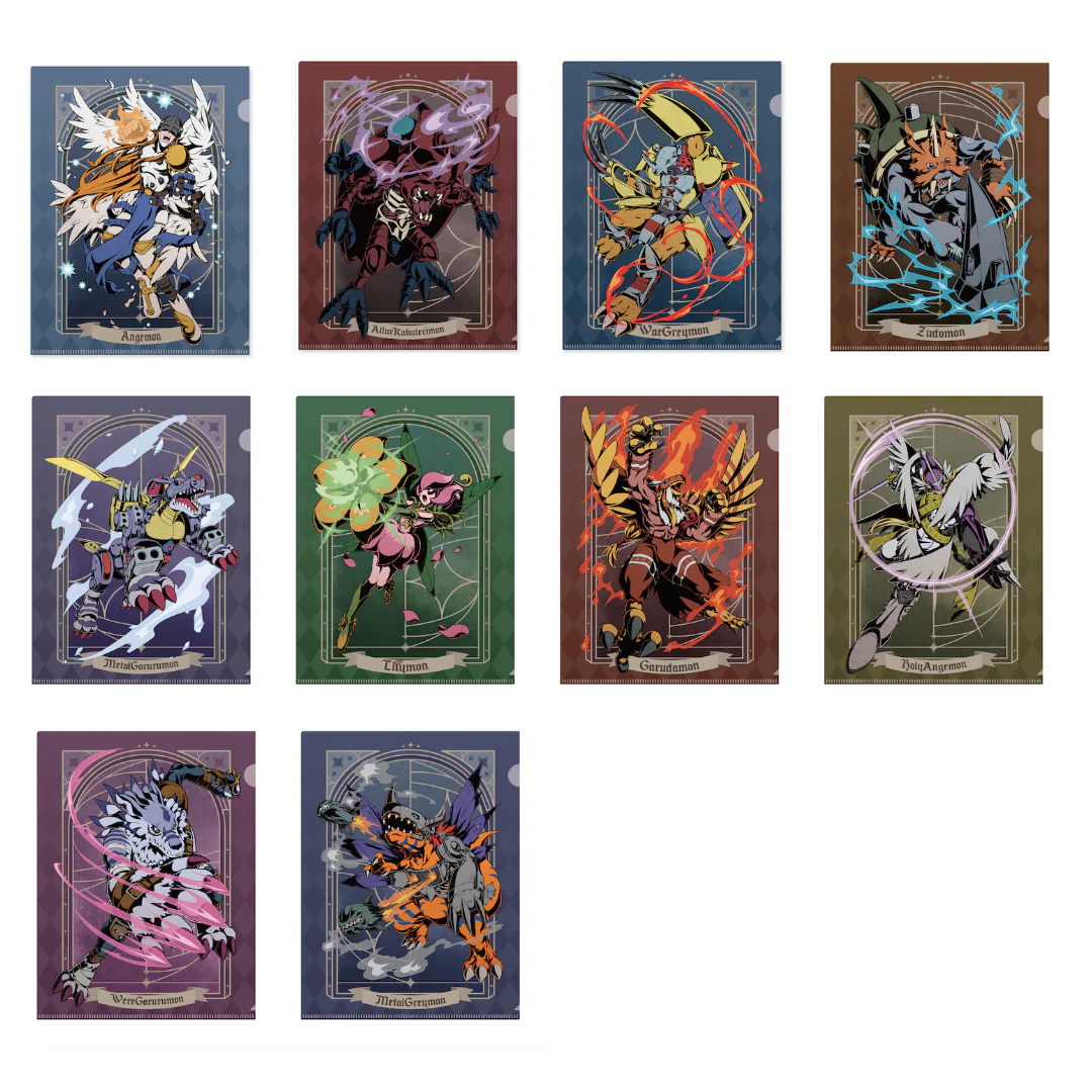 Digimon- Pop Up Store Exclusive - Digimon Adventure Ink Style Plastic File [INSTOCK] - Image 2