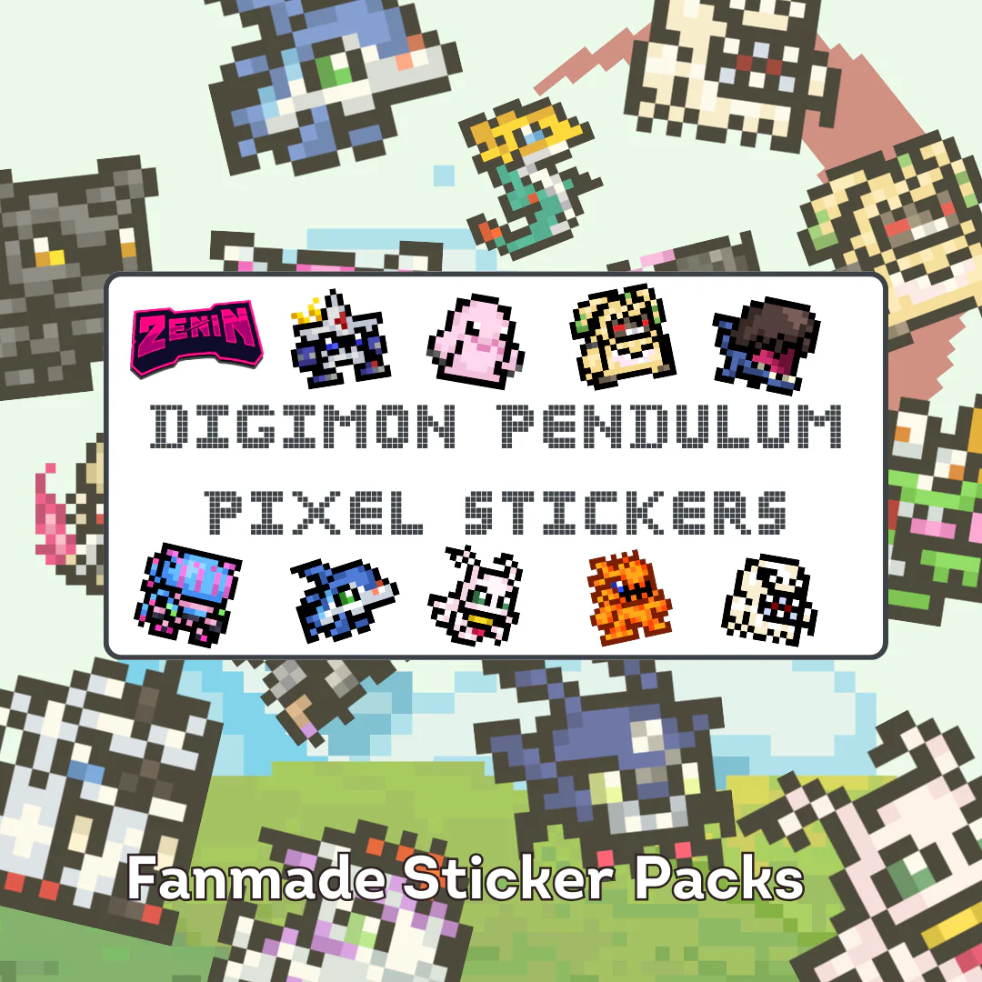 ZeninTCG - Fan-made- Mini Pixel Sticker Pack (Pendulum Series) [INSTOCK] - Image 3