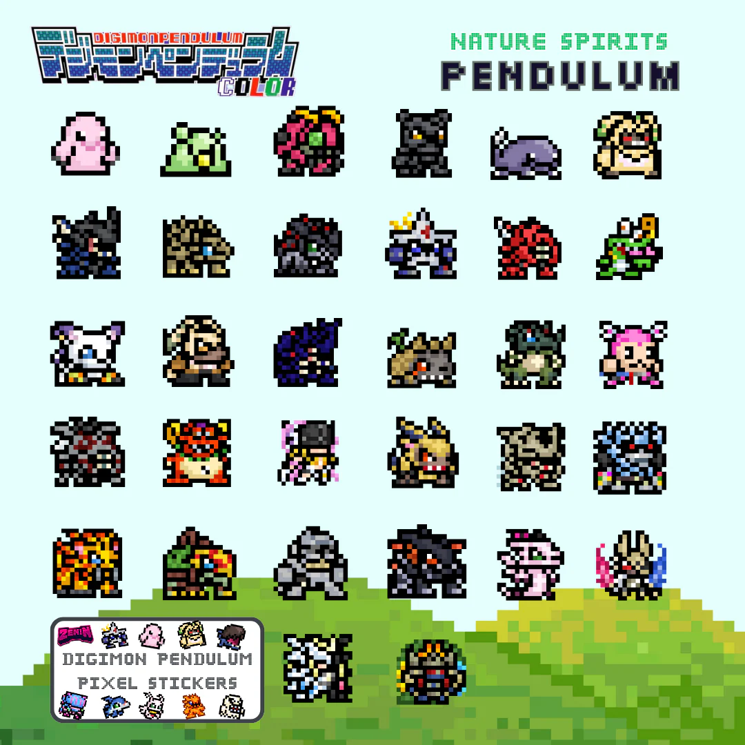 ZeninTCG - Fan-made- Mini Pixel Sticker Pack (Pendulum Series) [INSTOCK] - Image 4