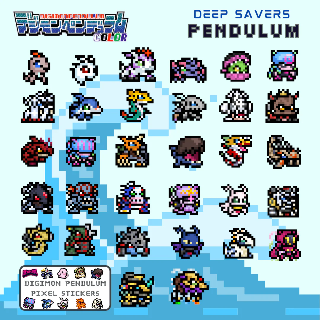 ZeninTCG - Fan-made- Mini Pixel Sticker Pack (Pendulum Series) [INSTOCK] - Image 6