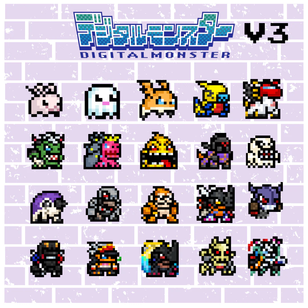 ZeninTCG - Fan-made- Mini Pixel Sticker Pack (Vpet V1-5) [INSTOCK] - Image 14