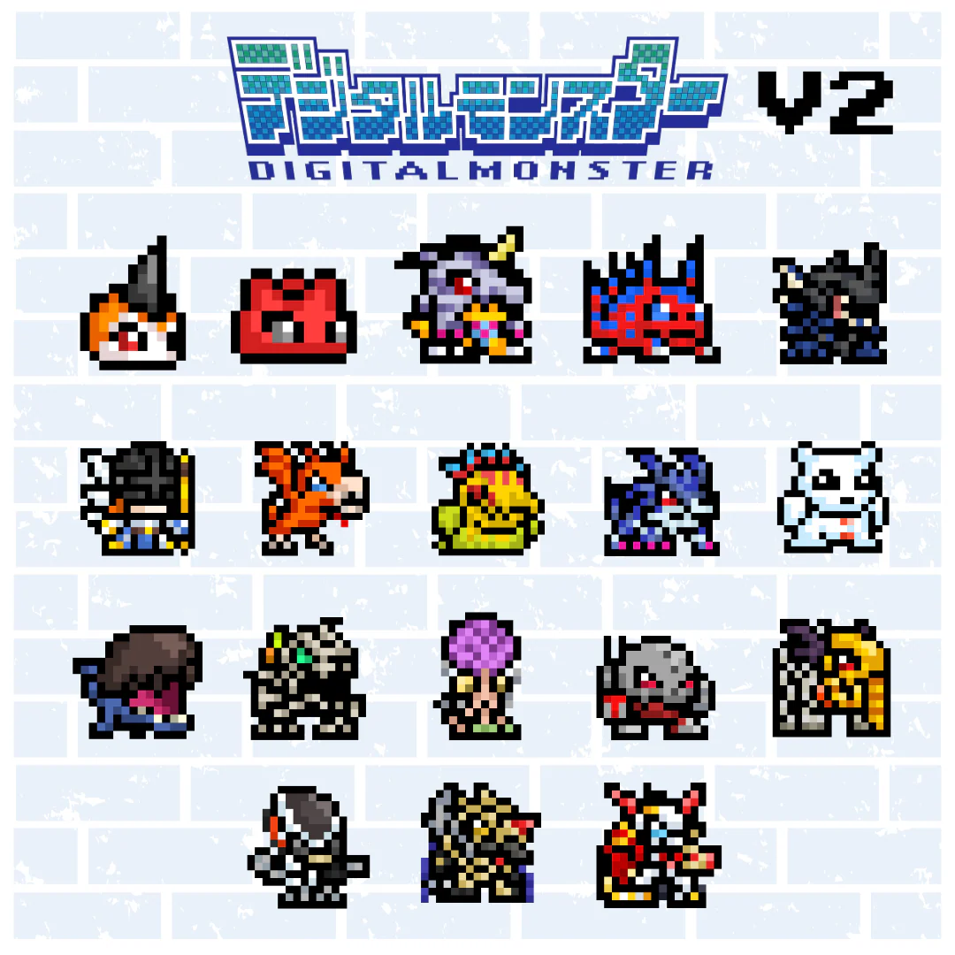 ZeninTCG - Fan-made- Mini Pixel Sticker Pack (Vpet V1-5) [INSTOCK] - Image 8